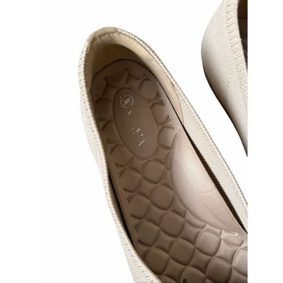 VIVAIA  Tamia Walker Knit Flats Almond EU 41 US 9.5 Cream - Picture 6 of 8